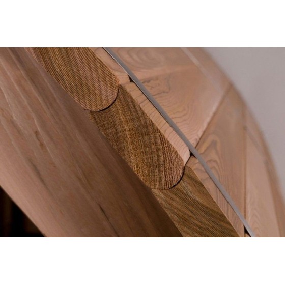 Sauna Barrel Rustic 8 FT - détails du bois