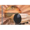Sauna Barrel Panorama 1800