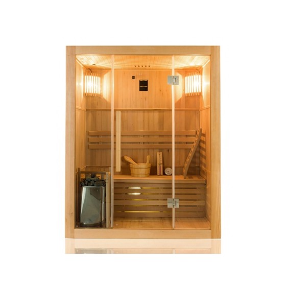 Sauna traditionnel Sense 3 places - vue de coupe