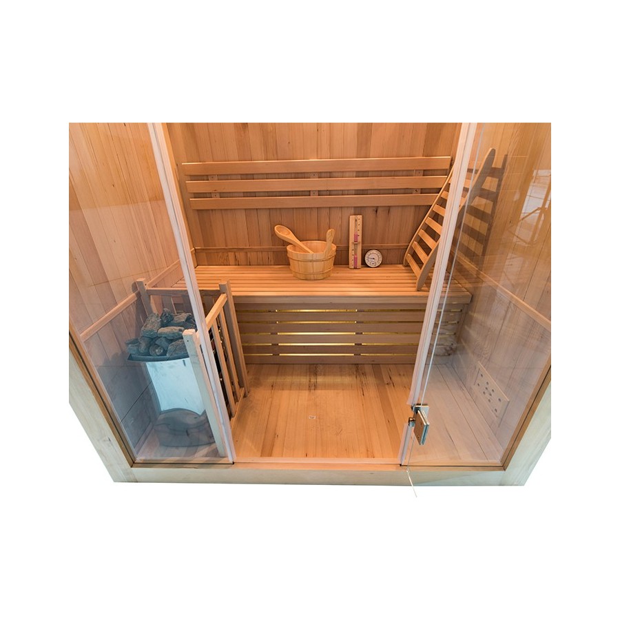 Sauna traditionnel Sense 3 places - intérieur Sauna traditionnel Sense 3 places - intérieur