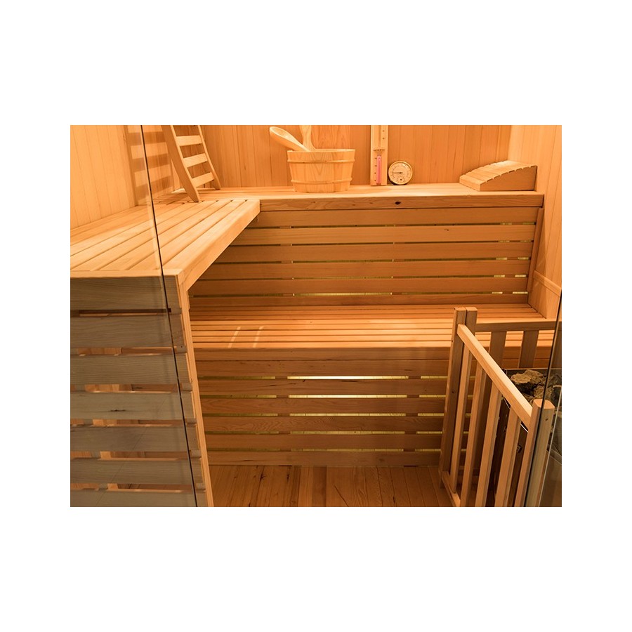 Sauna traditionnel Sense 4 places - assises Sauna traditionnel Sense 4 places - assises