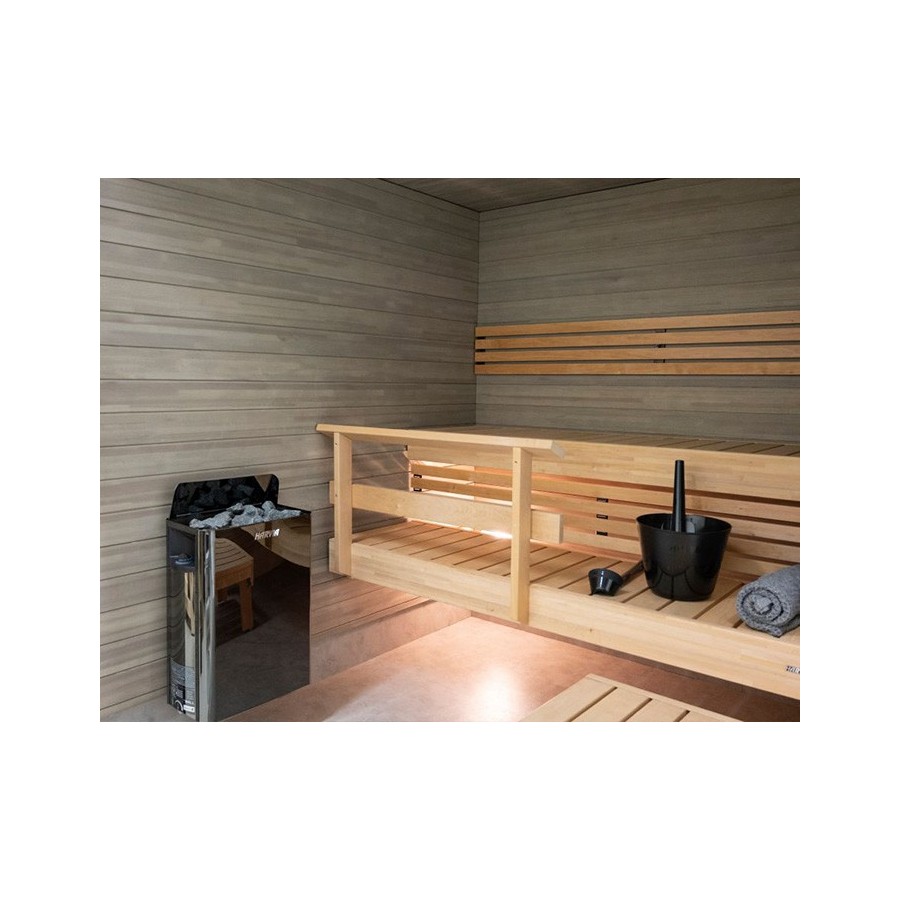 Poêle Harvia Wall Black 4,5kW - intérieur sauna Poêle Harvia Wall Black 4,5kW - intérieur sauna
