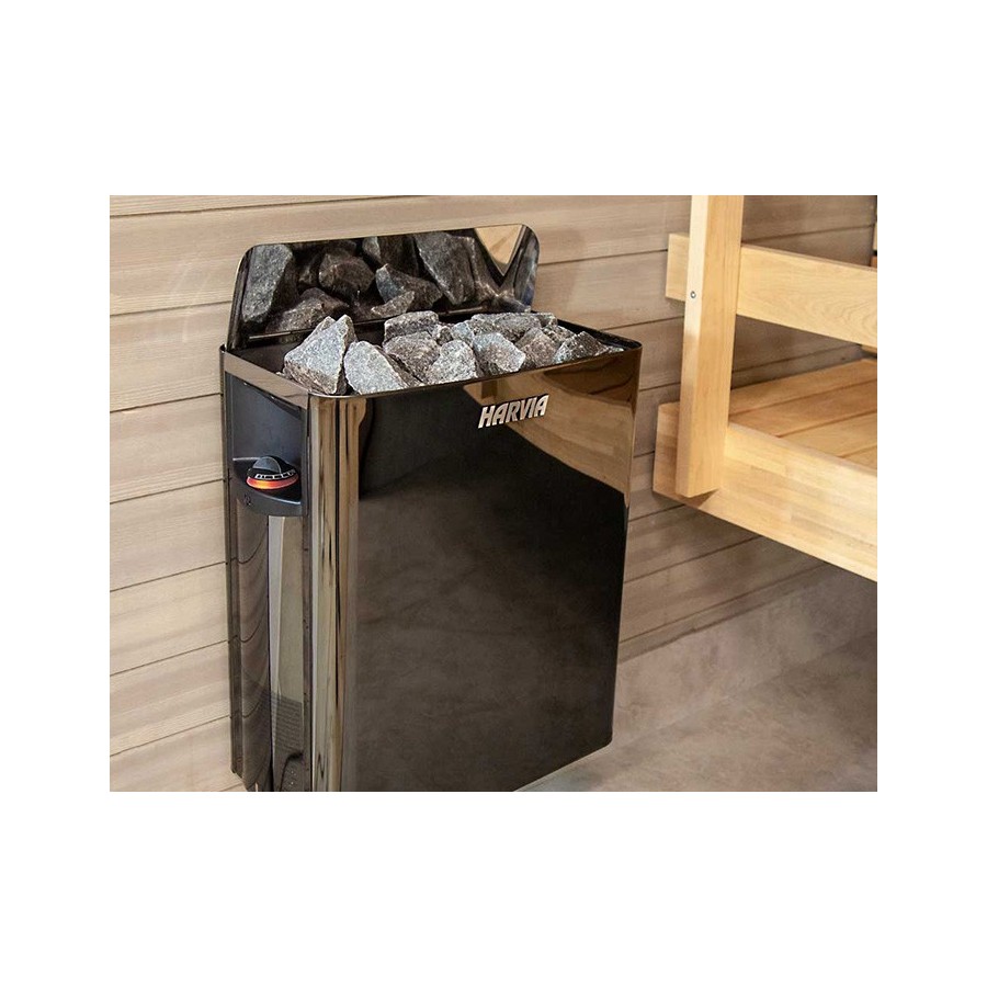 Poêle Harvia Wall Black 4,5kW - vue produit en entier Poêle Harvia Wall Black 4,5kW - vue produit en entier