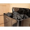 Poêle Harvia Wall Black 4,5kW - zoom pierres de lave Poêle Harvia Wall Black 4,5kW - zoom pierres de lave