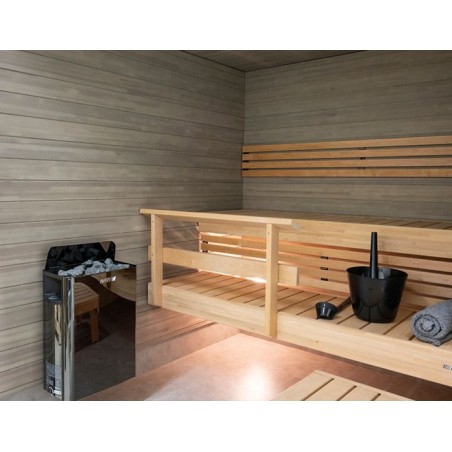 Poêle Harvia Wall Black 8kW - vue intérieure