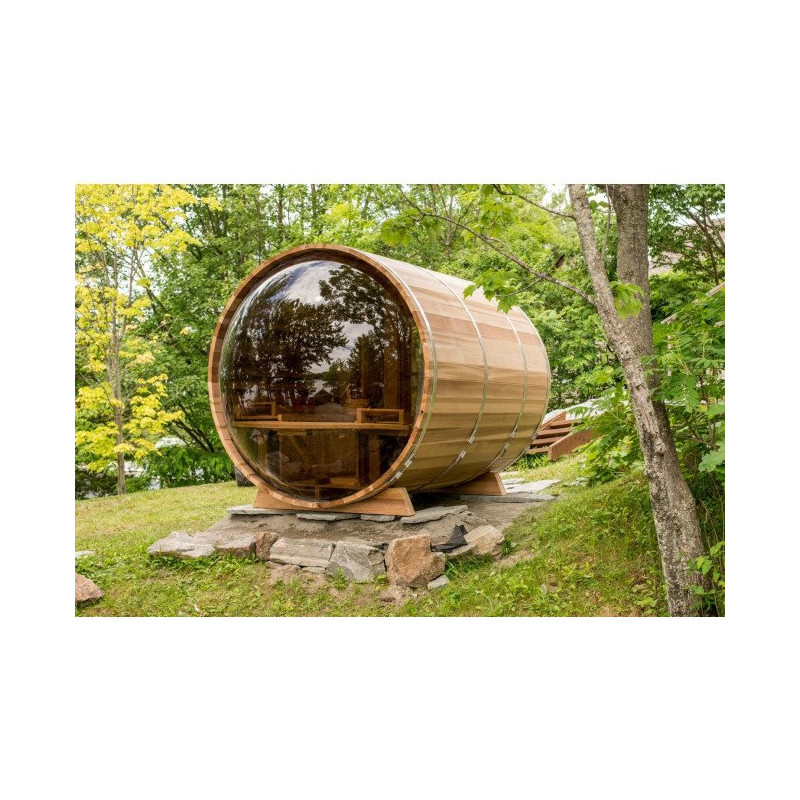 Barrel Sauna Panorama 1800 | Sauna Extérieur | Spa Promo