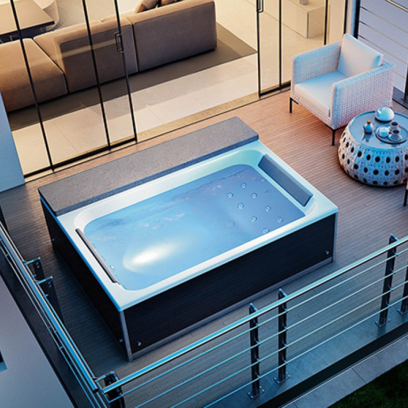 Spa 2 places intérieur ou extérieur, idéal petits espaces.