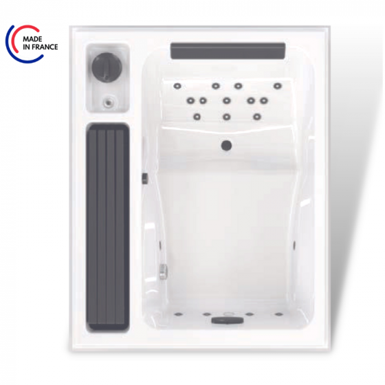 Spa 2 places intérieur ou extérieur, idéal petits espaces.