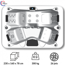 Achat Spa 3 places - Intérieur ou extérieur -  Fabrication Française