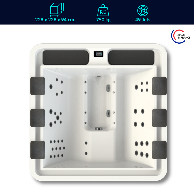 Spa 5 places à débordement - Gamme professionnels - Fabrication Française Spa 5 places à débordement - Gamme professionnels - Fabrication Française
