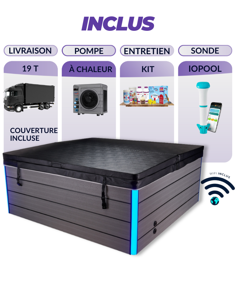 Spa 5 places California MAX  avec pompe a chaleur Spa 5 places California MAX  avec pompe a chaleur