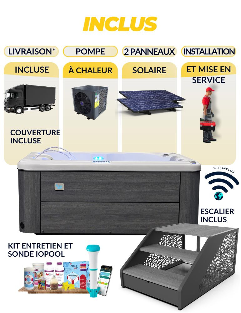 Spa 4 places Sofia ULTIMATE 102 jets - Spa Balnéo rigide | Spa Promo