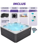 SPA extérieur 5 places massage ULTRA performant avec POMPE À CHALEUR ! SPA extérieur 5 places massage ULTRA performant avec POMPE À CHALEUR !
