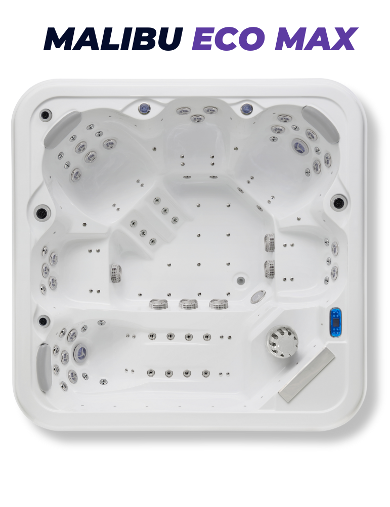SPA extérieur 6 places 105 jets - Malibu ECO MAX & pompe à chaleur !