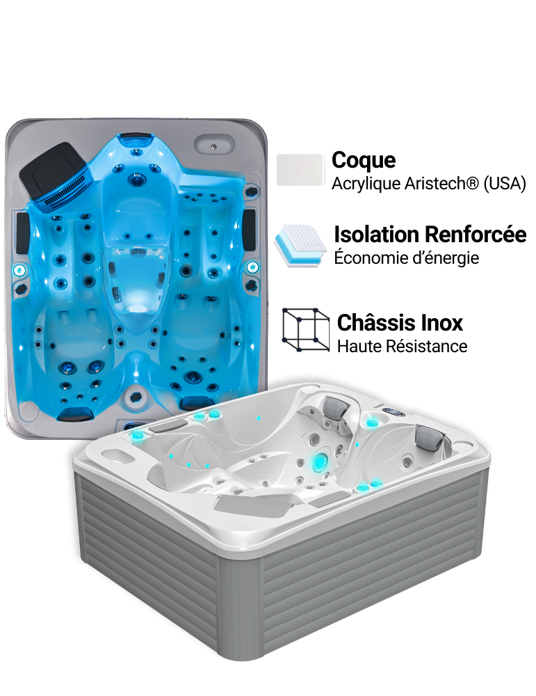 Spa 3 places Wellness 325 – Spa balnéo compact | Spa Promo