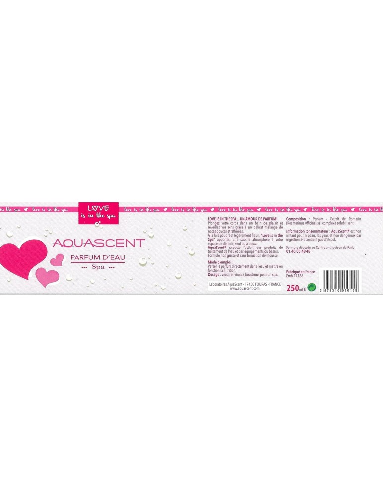 Parfum pour spa Love Is In The Spa