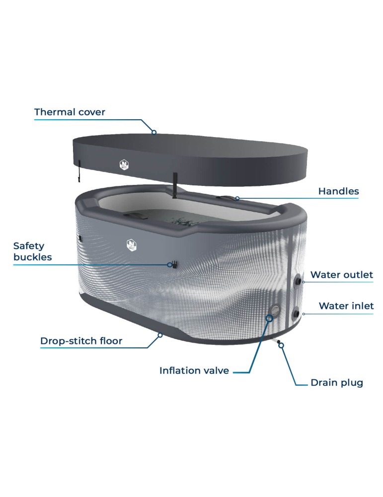 Spa Gonflable - JÄRVI Ice Bath Kit Chiller