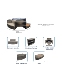 Spa Semi Rigide - Vita 4 places mobilier inclus