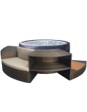 Spa semi rigide 4 places mobilier inclus