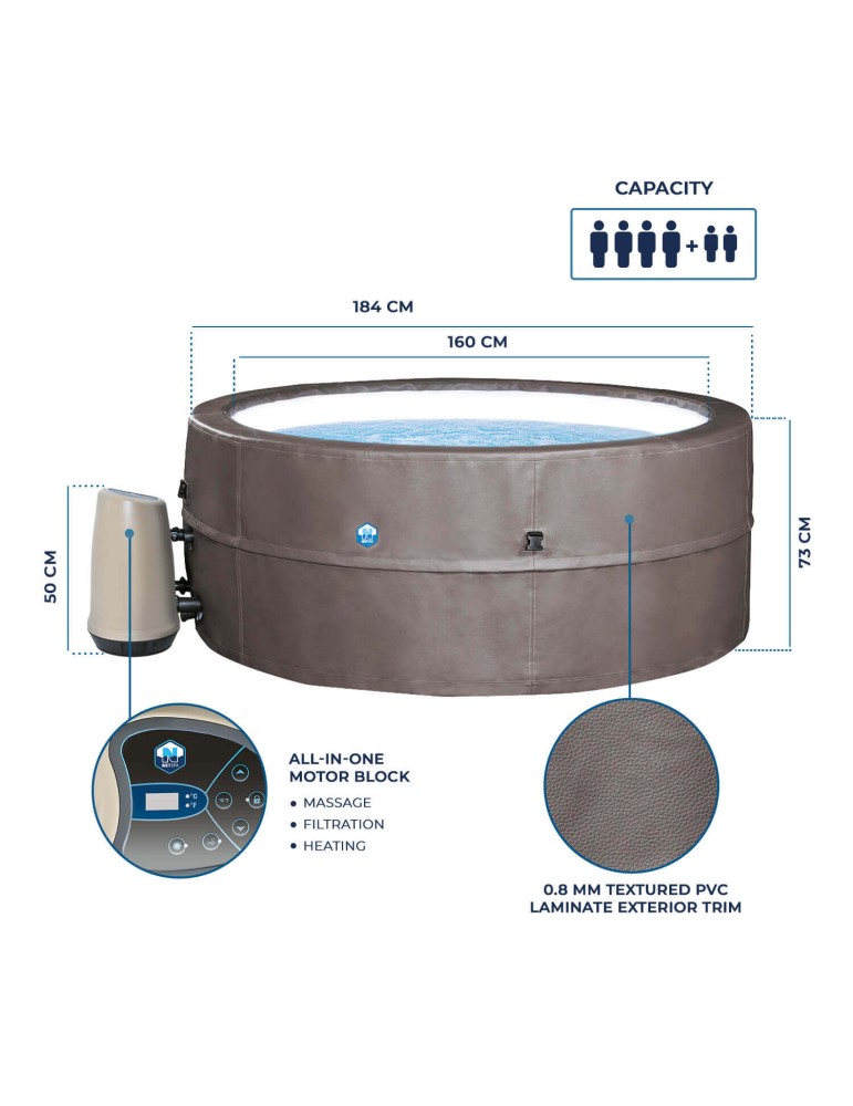 Spa Semi Rigide - Vita 6 places mobilier inclus