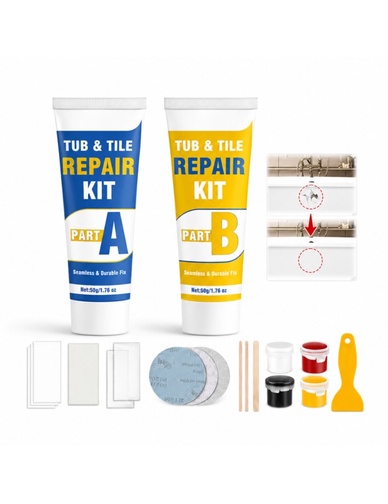 Kit réparation acrylique coque spa